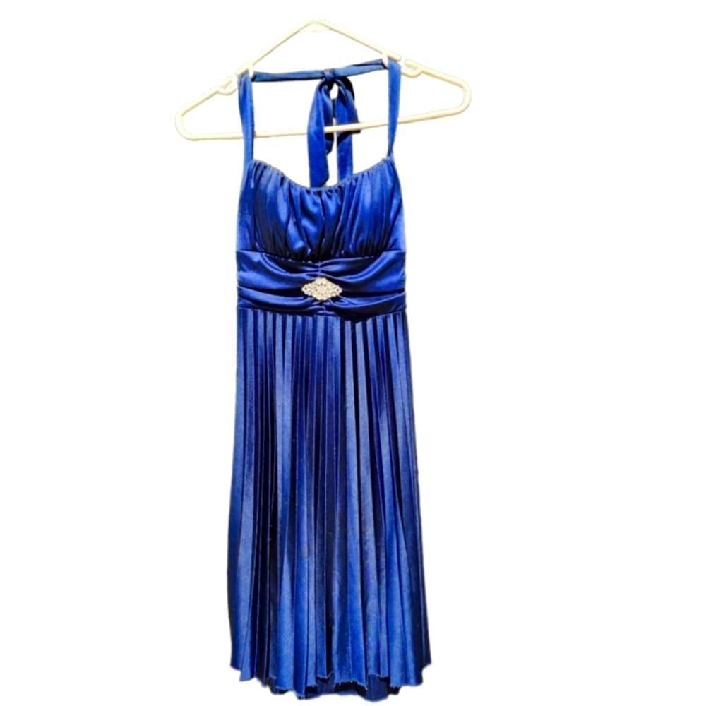 Speechless mid-rise navy blue formal dress size small